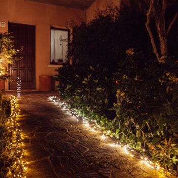 Svetelná reťaz Twinkly LED, CCT, čierna, 400 svetiel, 6 m