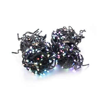 Svetelná reťaz Twinkly LED cluster, RGB, čierna, 400 svetiel, 6 m