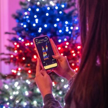 Svetelná reťaz Twinkly RGBW, 250 fl. 20 m čierna