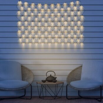 Svetelný LED záves IP44 110x90 cm 100-plameňový