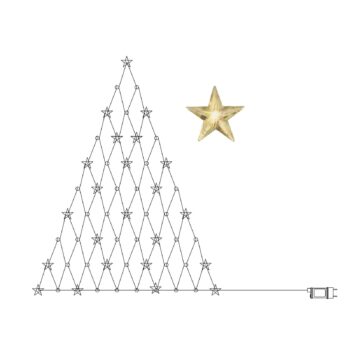 Svetelný LED záves Star 55-plameňový