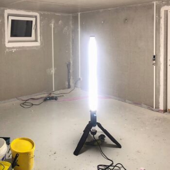 Svetelný stĺp Rath LED, 130 W, IP69, skladací