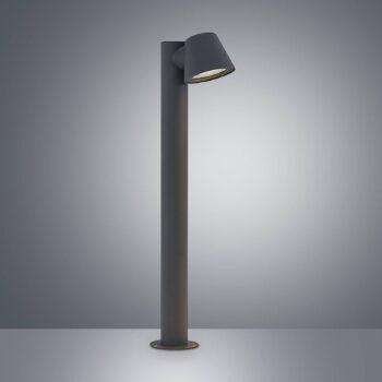 Svetelný stĺpik Lindby Ileyna, antracit, kov, 70 cm