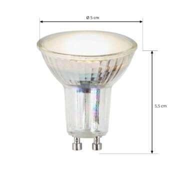 Svetelný zdroj Arcchio LED, reflektor, GU10 3,4 W, číry, 3 000 K