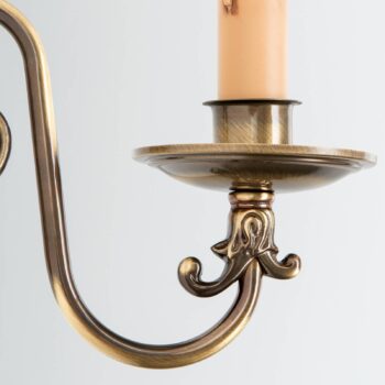 Svetlo Imke 1pl starožitná mosadz tmavá patinovaná