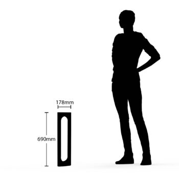 Svetlo Lucande Fenti LED na chodník, 65 cm