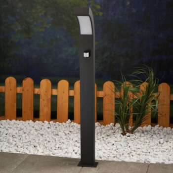 Svetlo Lucande LED na chodník Lennik, senzor, 100 cm, antracit