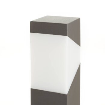 Svetlo na cestu Lucande Kiran, 100 cm, sivé, kov, IP44, E27