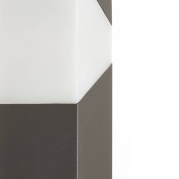 Svetlo na cestu Lucande Kiran, 100 cm, sivé, kov, IP44, E27