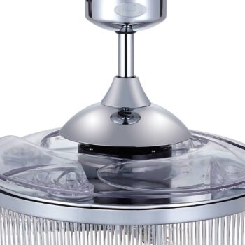 Svetlo stropného ventilátora Beacon Fanaway Corbelle chróm tichý