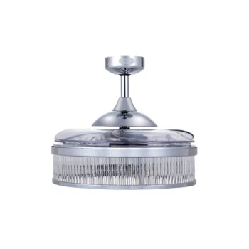 Svetlo stropného ventilátora Beacon Fanaway Corbelle chróm tichý