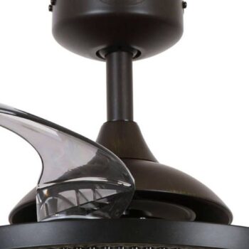 Svetlo stropného ventilátora Beacon Fanaway Corbelle čierne tiché