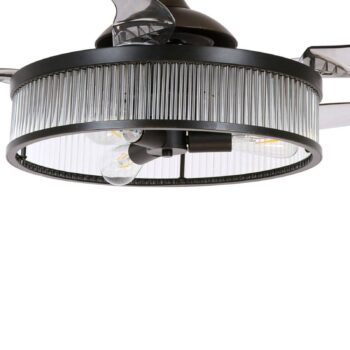Svetlo stropného ventilátora Beacon Fanaway Corbelle čierne tiché