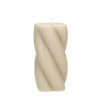 Sviečka Camila 14cm beige, 7 x 14 cm