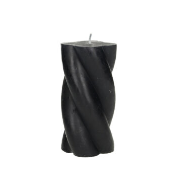 Sviečka Camila 14cm black, 7 x 14 cm