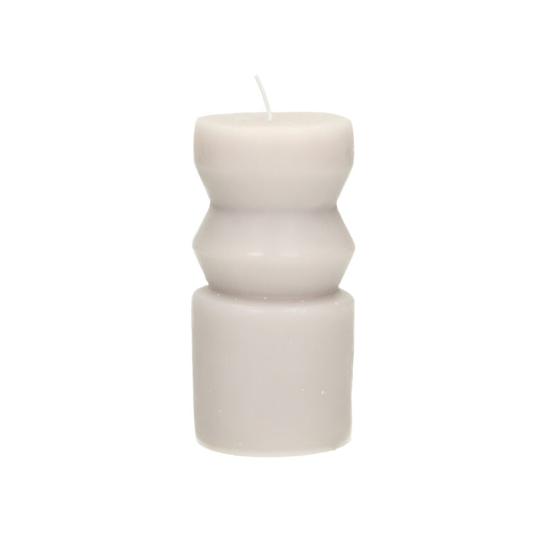 Sviečka Cornelia 14cm light grey, 6,5 x 14 cm Sviečka Cornelia 14cm light grey, 6,5 x 14 cm