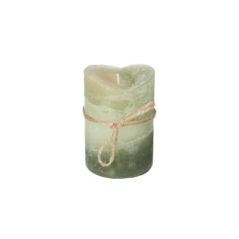 Sviečka Dorotea 10 cm olive, 7 x 10 cm