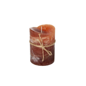 Sviečka Dorotea 10cm amber, 7 x 10 cm