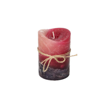 Sviečka Dorotea 10cm cherry, 7 x 10 cm