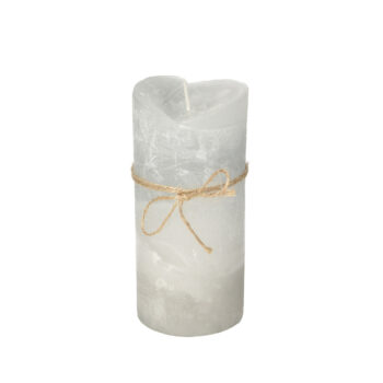 Sviečka Dorotea 15 cm grey cristal, 7 x 15 cm