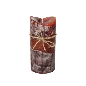 Sviečka Dorotea 15cm burgund, 7 x 15 cm