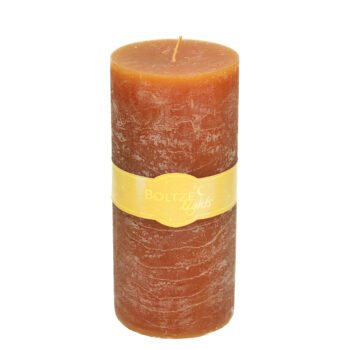 Sviečka Lea 20cm orange, 9 x 20 cm