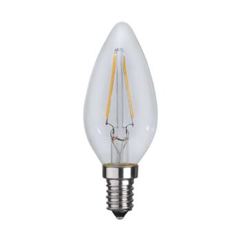 Sviečková LED žiarovka C35 filament E14 1,5W 2700K