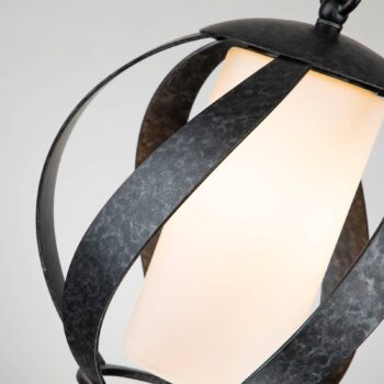 Svietidlo Blacksmith čierna/biela 1-pl. Ø 25,4 cm