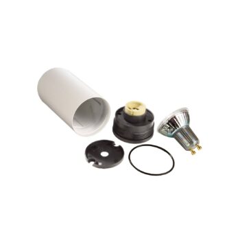 Svietidlo CAN, biele, IP20, Ø 6 cm, kov, GU10