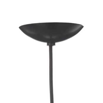 Svietidlo Futura, muránske sklo čierna/biela 20 cm