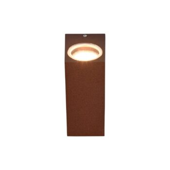 Svietidlo Roya, up-&downlight, hranaté, hrdzavá