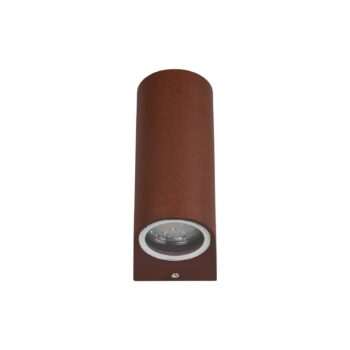Svietidlo Roya, up-&downlight, okrúhle, hrdzavá