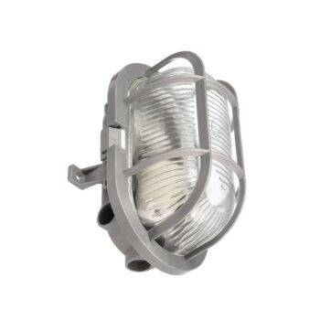 Svietidlo do vlhkej miestnosti Sotano Retro sivé 19 x 12 cm IP44 plast
