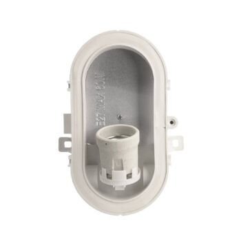 Svietidlo odolné voči vlhkosti Sotano Retro biele 19 x 12 cm IP44 plast