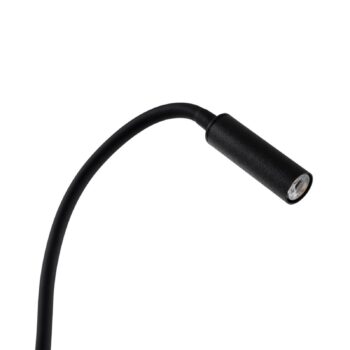 Svietidlo s klipom Lagos, čierne, kovové, 30 cm, lampa na čítanie, G9