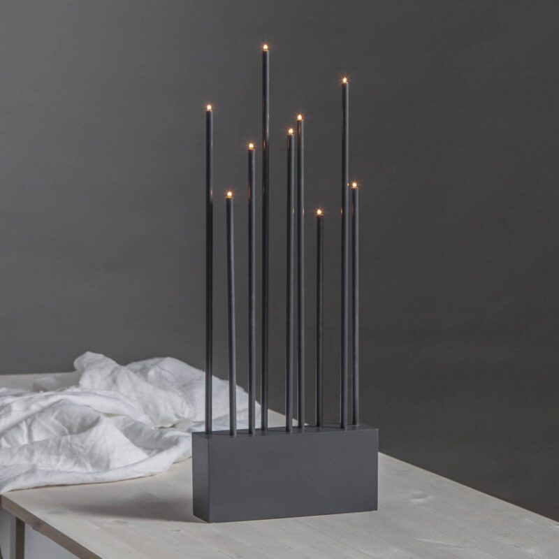 Svietnik Buzz, 9-plameňový, grafit Svietnik Buzz, 9-plameňový, grafit