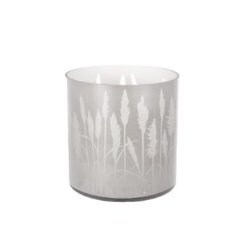 Svietnik Grass Silver 15cm, ⌀15 cm