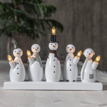 Svietnik Snowman, 5-plameňový