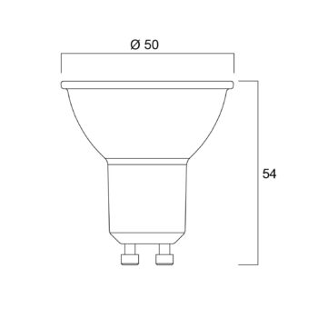 Sylvania LED reflektor GU10 2,2W 4 000K 350 lm dim