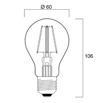 Sylvania ToLEDo Retro LED žiarovka E27 4,1 W červená