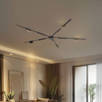 Systém koľajníc 48 V Lumaro, 10 LED lišt, čierne, CCT
