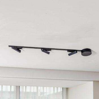 Systém koľajníc 48 V Lumaro, 3 LED lišty, čierne, CCT