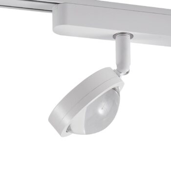 Systém koľajníc 48 V Lumaro, bodové svetlá, 5-pl., biele, Ø7cm, stmievateľné