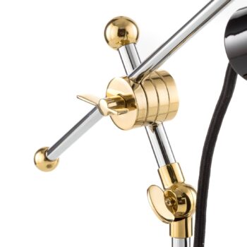 TECNOLUMEN 1927 stolná lampa, mosadzné kĺby