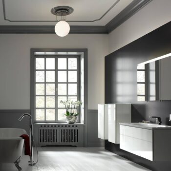 TECNOLUMEN DMB 26 stropné svietidlo, nikel, 25 cm