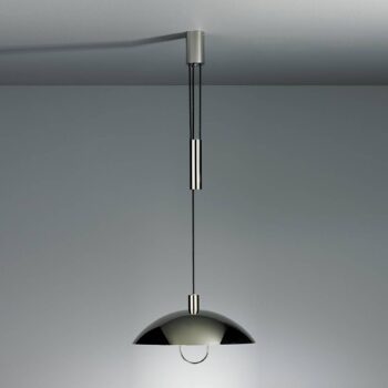 TECNOLUMEN HMB 25/500 Závesná lampa s kladkovým systémom strieborná