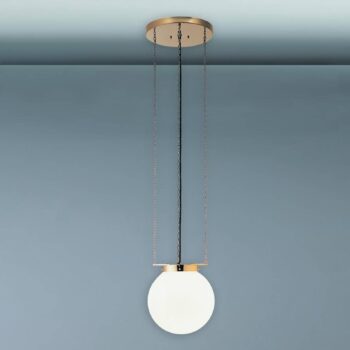 TECNOLUMEN HMB27 – závesná lampa mosadz 40 cm
