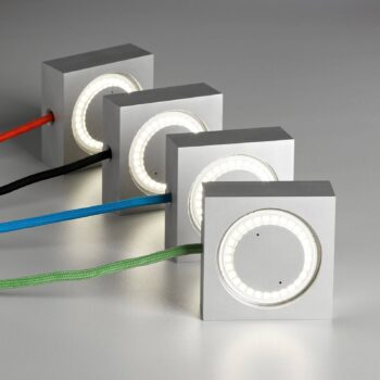 TECNOLUMEN Square LED lampa zelený napájací kábel