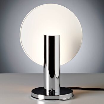 TECNOLUMEN Stolná lampa De Stijl, pochrómovaná