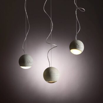 TECNOLUMEN Trabant 3 závesné svietidlo matná sklenená šošovka